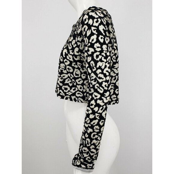 Show Me Your Mumu Mellow Crop Top M/L? Leopard Print Long Sleeve Blouse - Picture 5 of 6